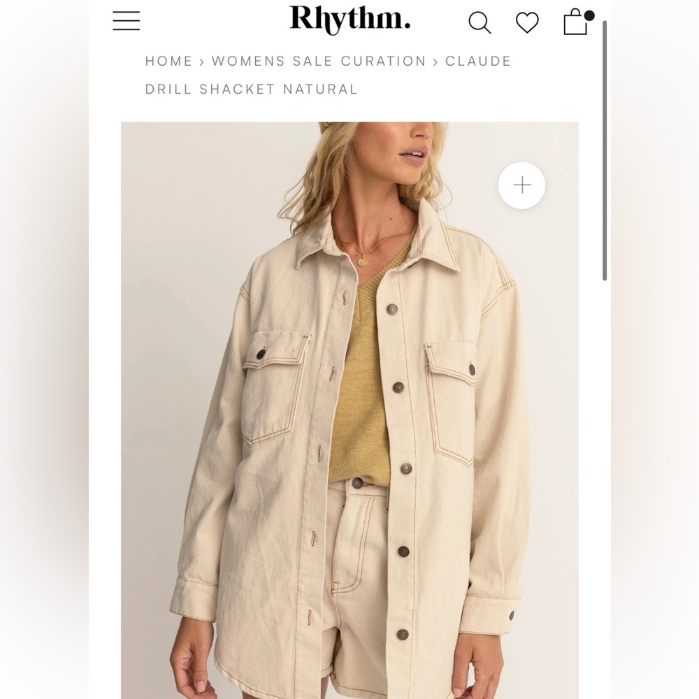 Rhythm Jacket- size 6-cream